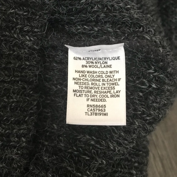 New Leith Gray Heathered Open Sleeves Sweater - Picture 6 of 8